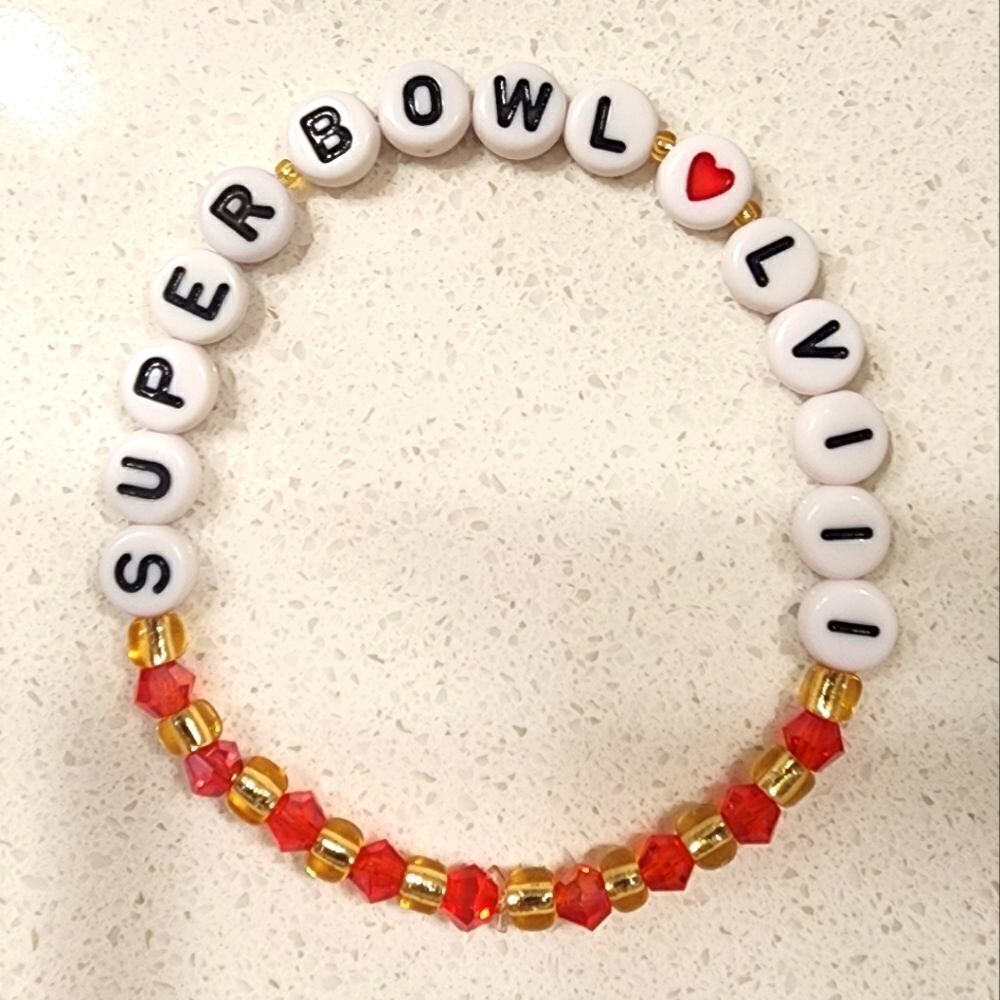 Custom NFL Super Bowl LVlll Bracelet